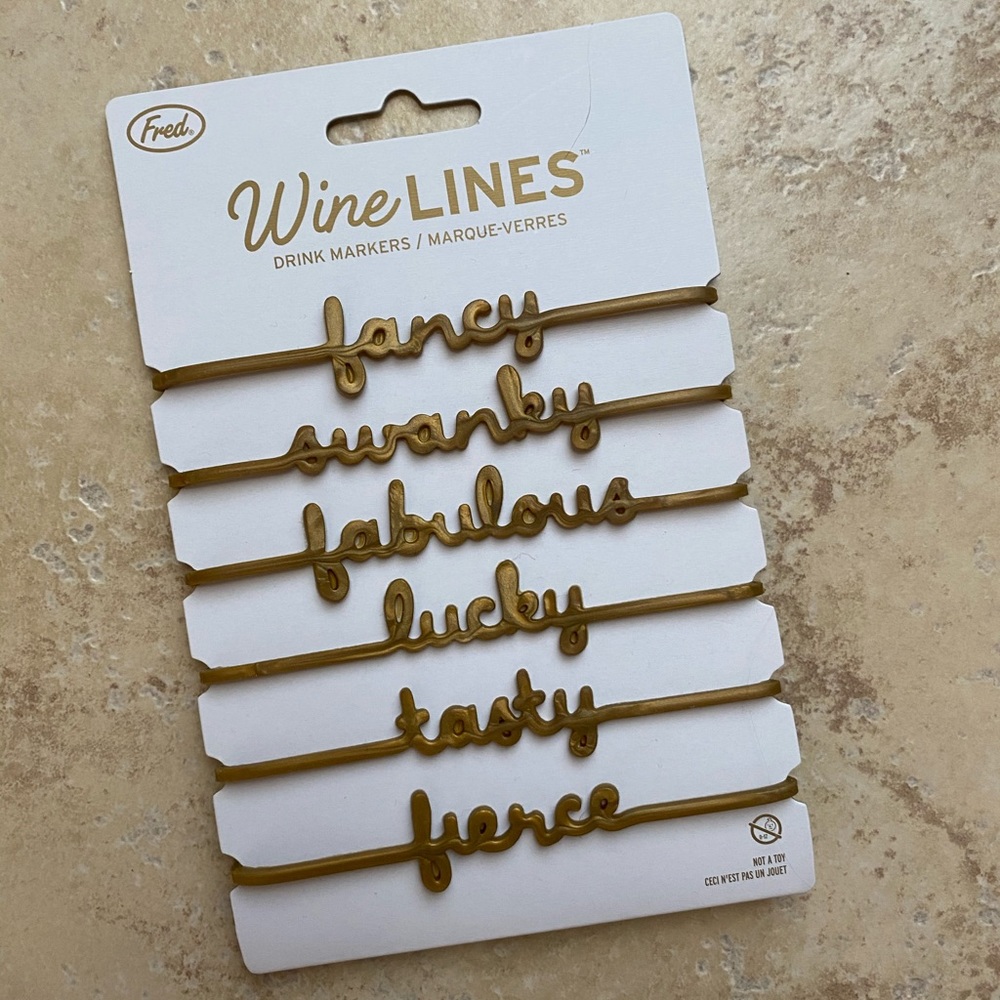 Fred Wine Line Markers or Gift Accessory